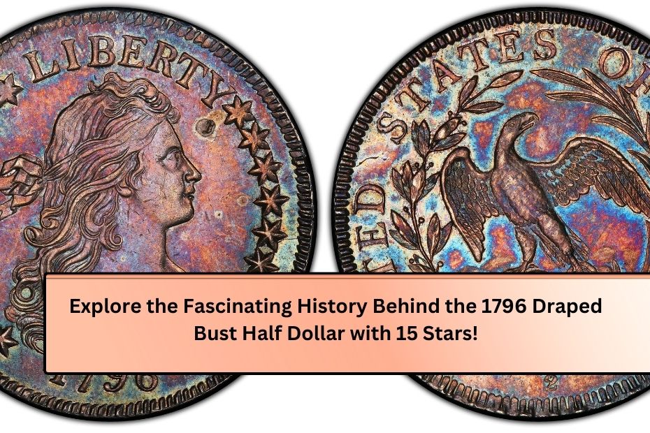 Explore the Fascinating History Behind the 1796 Draped Bust Half Dollar with 15 Stars!