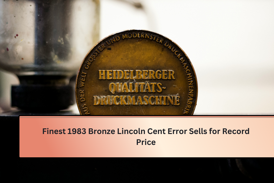 Finest 1983 Bronze Lincoln Cent Error Sells for Record Price