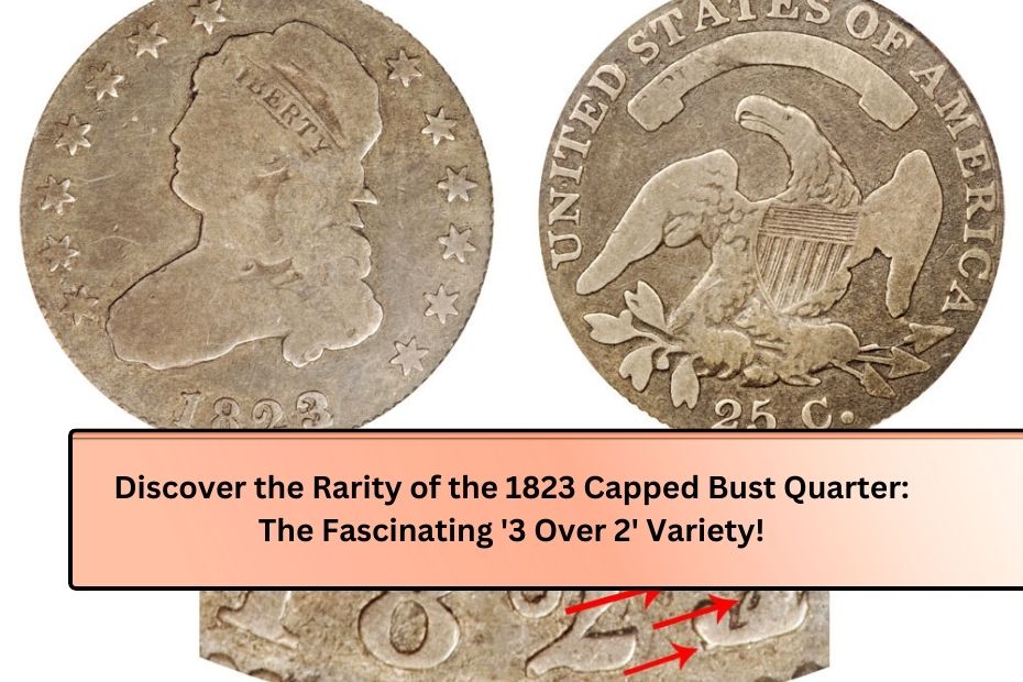 Discover the Rarity of the 1823 Capped Bust Quarter: The Fascinating '3 Over 2' Variety!